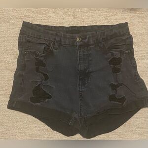 Women’s Black Jean Shorts